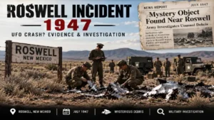 Roswell Incident 1947 military investigation of mysterious debris in New Mexico