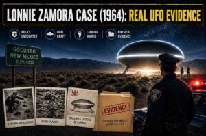 Lonnie Zamora Case 1964 real UFO evidence with police officer and oval spacecraft in Socorro New Mexico