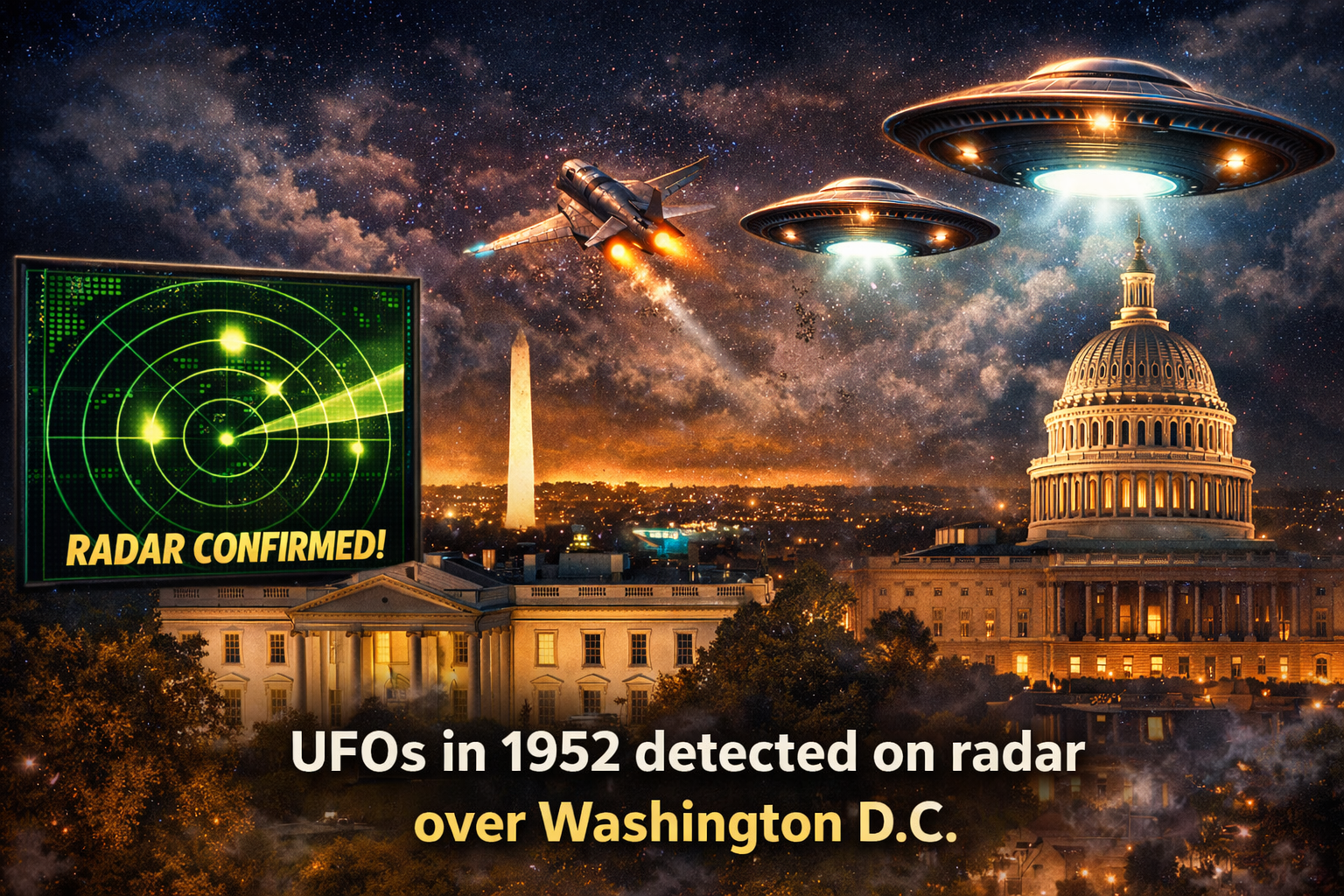 Washington DC UFO Incident 1952 radar sighting