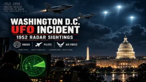 Washington D.C. UFO Incident 1952 radar sightings with fighter jets and Air Force investigation
