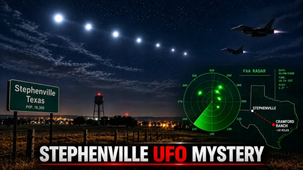 Stephenville UFO Sightings (2008): FAA Radar Evidence, 200+ Witnesses & The Crawford Ranch Mystery